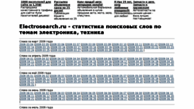 What Electrosearch.ru website looked like in 2016 (8 years ago)