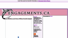 What Engagements.ca website looked like in 2016 (8 years ago)