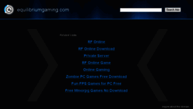 What Equilibriumgaming.com website looked like in 2016 (8 years ago)