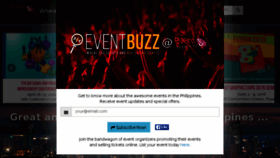 What Events.ph website looked like in 2016 (8 years ago)