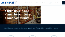 What Everestsoftwareinc.com website looked like in 2016 (8 years ago)