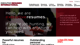 What Executiveresumes.com website looked like in 2016 (8 years ago)