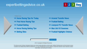 What Expertbettingadvice.co.uk website looked like in 2016 (8 years ago)