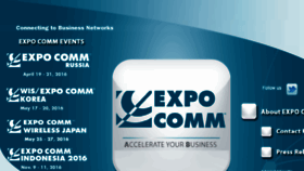 What Expocomm.com website looked like in 2016 (8 years ago)
