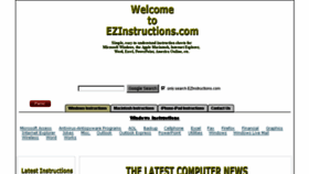 What Ezinstructions.com website looked like in 2016 (8 years ago)