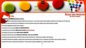 What Ecoleavocats-toulouse.fr website looked like in 2016 (7 years ago)