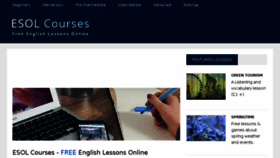 What Esolcourses.com website looked like in 2016 (8 years ago)