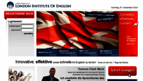 What English-institute.co.uk website looked like in 2016 (8 years ago)