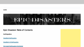 What Epicdisasters.com website looked like in 2016 (7 years ago)