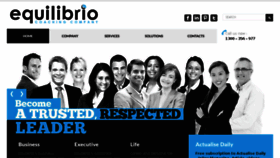 What Equilibrio.com.au website looked like in 2016 (8 years ago)
