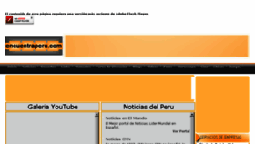 What Encuentraperu.com website looked like in 2016 (7 years ago)