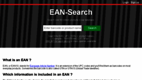 What Ean-search.org website looked like in 2016 (8 years ago)