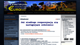 What Euro-szkolenia.edu.pl website looked like in 2016 (7 years ago)