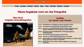 What Eye.de website looked like in 2016 (8 years ago)