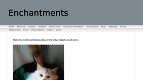What Enchantmentsincnyc.com website looked like in 2016 (8 years ago)