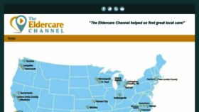 What Eldercarechannel.com website looked like in 2016 (8 years ago)