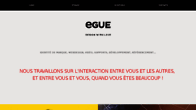 What Egue.fr website looked like in 2016 (7 years ago)