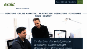 What Exakt-kreativ.de website looked like in 2016 (7 years ago)