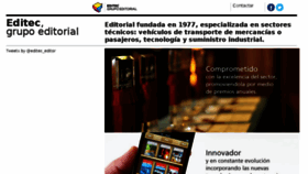 What Editec.es website looked like in 2016 (7 years ago)