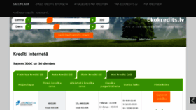 What Ekokredits.lv website looked like in 2016 (7 years ago)