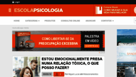 What Escolapsicologia.com website looked like in 2016 (8 years ago)
