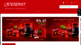 What Enervit.pl website looked like in 2016 (8 years ago)