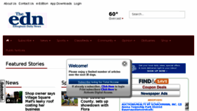 What Effinghamdailynews.com website looked like in 2016 (7 years ago)