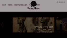 What Escaperoomkc.com website looked like in 2016 (7 years ago)