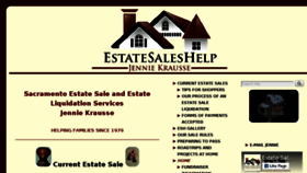 What Estatesaleshelp.com website looked like in 2016 (8 years ago)