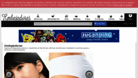 What Embajadoras.com website looked like in 2016 (8 years ago)