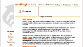 What Enrightpr.com website looked like in 2016 (7 years ago)