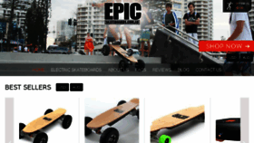 What Epicelectricskateboards.com website looked like in 2016 (7 years ago)