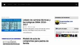 What Ecuaconsultas.com website looked like in 2016 (7 years ago)