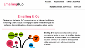 What Emailingandco.com website looked like in 2016 (8 years ago)