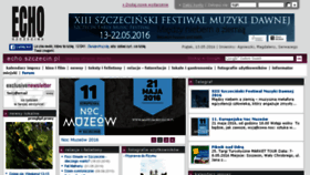 What Echo.szczecin.pl website looked like in 2016 (7 years ago)