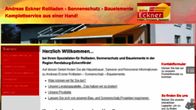 What Eckner-rollladen.de website looked like in 2016 (10 years ago)