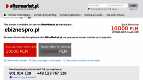 What Ebiznespro.pl website looked like in 2016 (7 years ago)