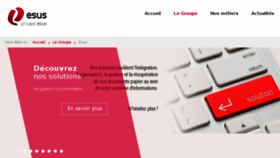 What Esus.fr website looked like in 2016 (8 years ago)