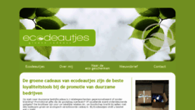 What Ecodeautjes.com website looked like in 2016 (7 years ago)