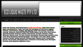 What Ecoliquidwaste.com website looked like in 2016 (7 years ago)