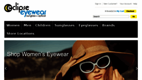What Eclipseeyewear.com website looked like in 2016 (7 years ago)