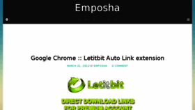 What Emposha.com website looked like in 2016 (8 years ago)