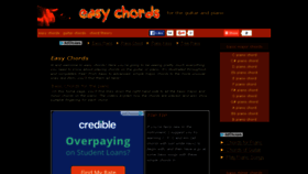 What Easy-chords.com website looked like in 2016 (7 years ago)