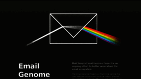 What Emailgenome.org website looked like in 2016 (7 years ago)
