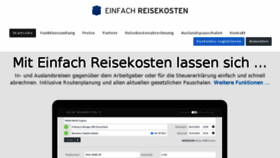 What Einfach-reisekosten.de website looked like in 2016 (7 years ago)