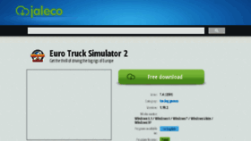 What Euro-truck-simulator-2.jaleco.com website looked like in 2016 (8 years ago)