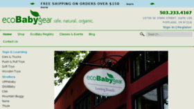 What Ecobabygear.com website looked like in 2016 (7 years ago)