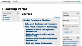 What Elearning.amu.edu.et website looked like in 2016 (7 years ago)