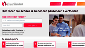 What Eventhelden.de website looked like in 2016 (7 years ago)