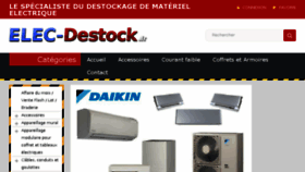 What Elec-destock.fr website looked like in 2016 (7 years ago)
